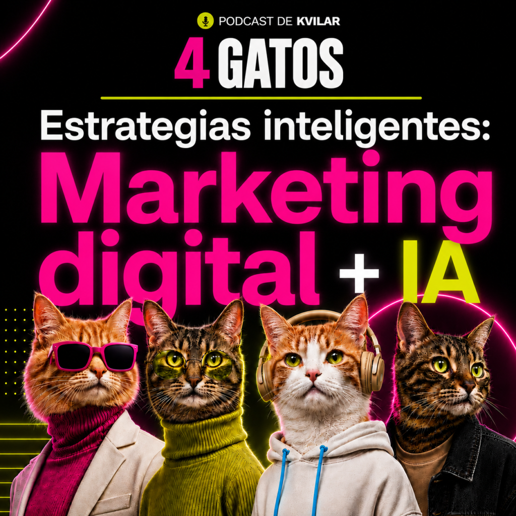 PODCAST 4 GATOS: eSTRATEGIAS INTELIGENTES; MARKETING DIGITAL + IA